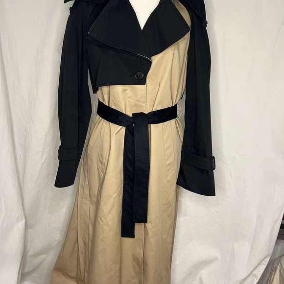 MACKAGE Classy Feminine Beautiful Unique 2 Colors Trench Coat Pleated at Back - Picture 4 of 11